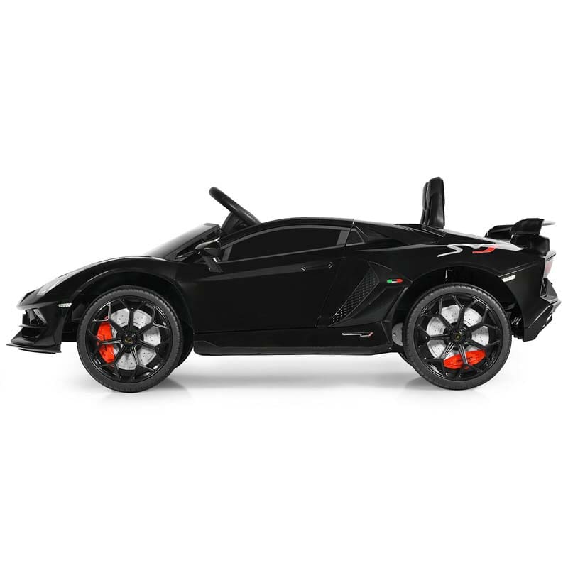 Licensed Lamborghini SVJ Kids Ride-On Car, 12V Battery Powered Sports Car Toy with Trunk & Remote