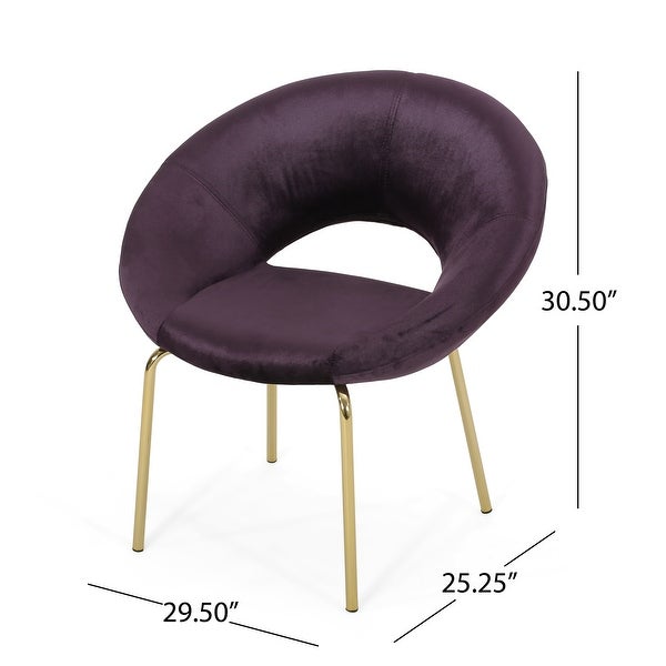 Pincay Modern Glam Velvet Accent Chair by Christopher Knight Home