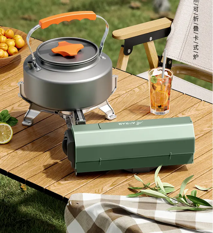 Hoya Outdoor Card Stove Camping Cookware Card Magnetic Stove Field Gas Safe Explosion proof Portable Stainless Steel Lock Stove