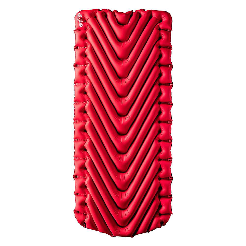 Klymit Insulated Static V Luxe Sleeping Pad, 76x30x3in, Red