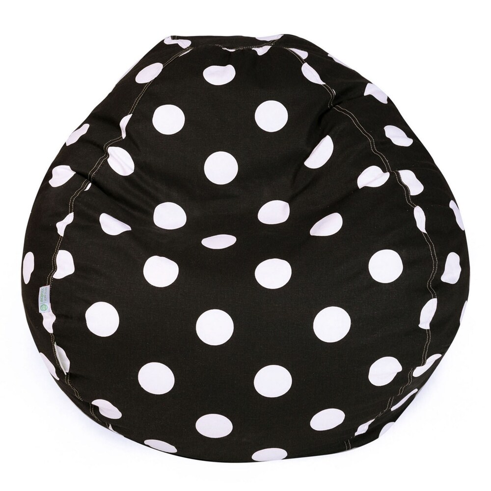 Majestic Home Goods Large Polka Dot Classic Bean Bag Chair Small/Large