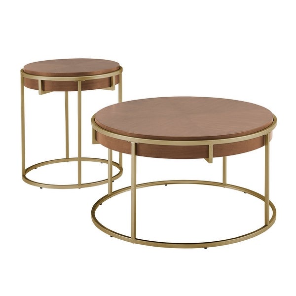 Cooke Round Table with Metal Base from iNSPIRE Q Modern