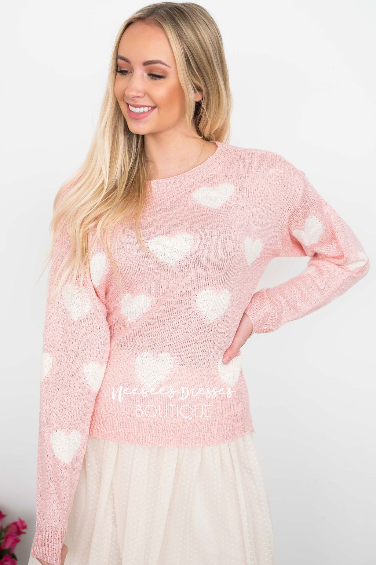 Sprinkled with Hearts Sweater