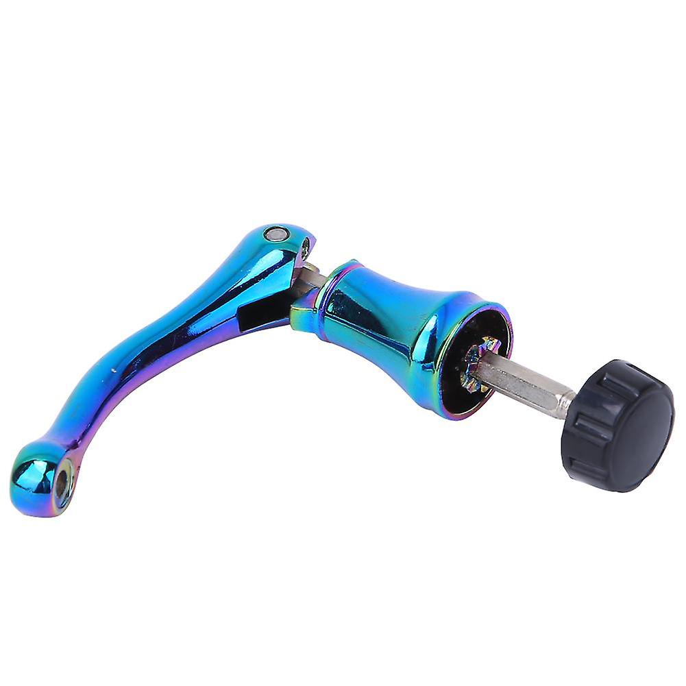 Metal Colorful Oxidation Resistant Fishing Wheel Reel Modification Folding Rocker Arm Accessory(M )