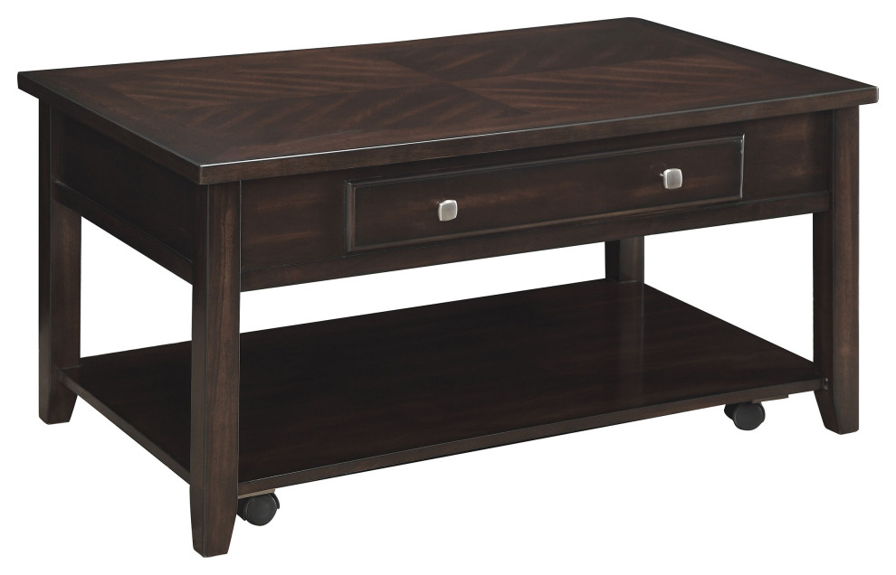 Bradford Rectangular Lift Top Coffee Table Walnut   Modern   Coffee Tables   by Modon  Houzz