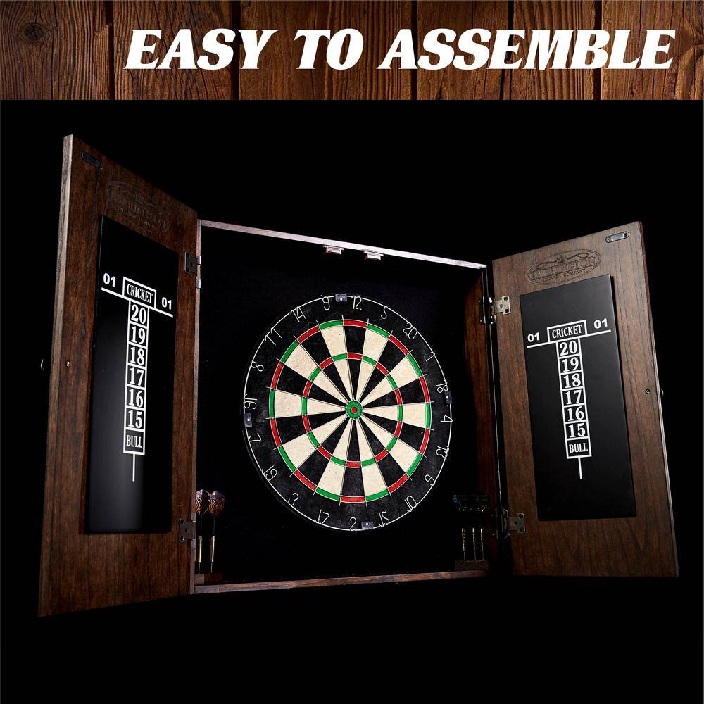 Barrington Webster Bristle Dart Board and Solid Wood Cabinet Set DRB100_237B