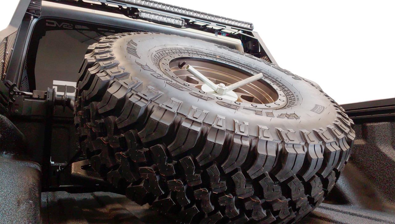 DV8 Offroad Adjustable Tire Carrier Spare Tire Carrier