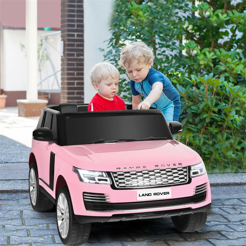 2-Seater Land Rover Licensed Kids Ride On Car 24V Battery Powered Electric Riding Toy Truck with 4WD Remote