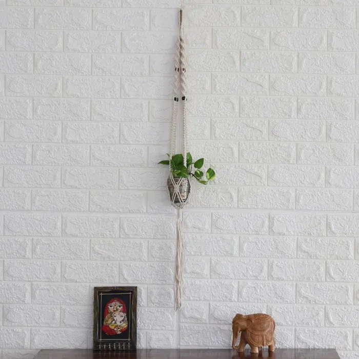 Indian Supplier Hammered Macrame Plant Hanger for Home and Garden Decoration use Planter for Worldwide Export