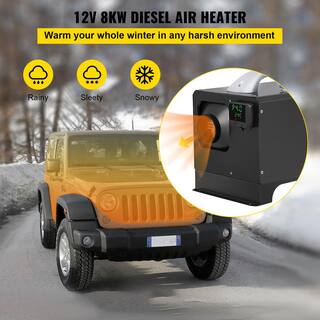 VEVOR 27200 BTU Diesel Air Heater 8KW All-in-1 Truck Heater with Black LCD and Remote Control for RV Truck Boat 12-Volt ZDJRQXHK8KWXKHYJ1V0