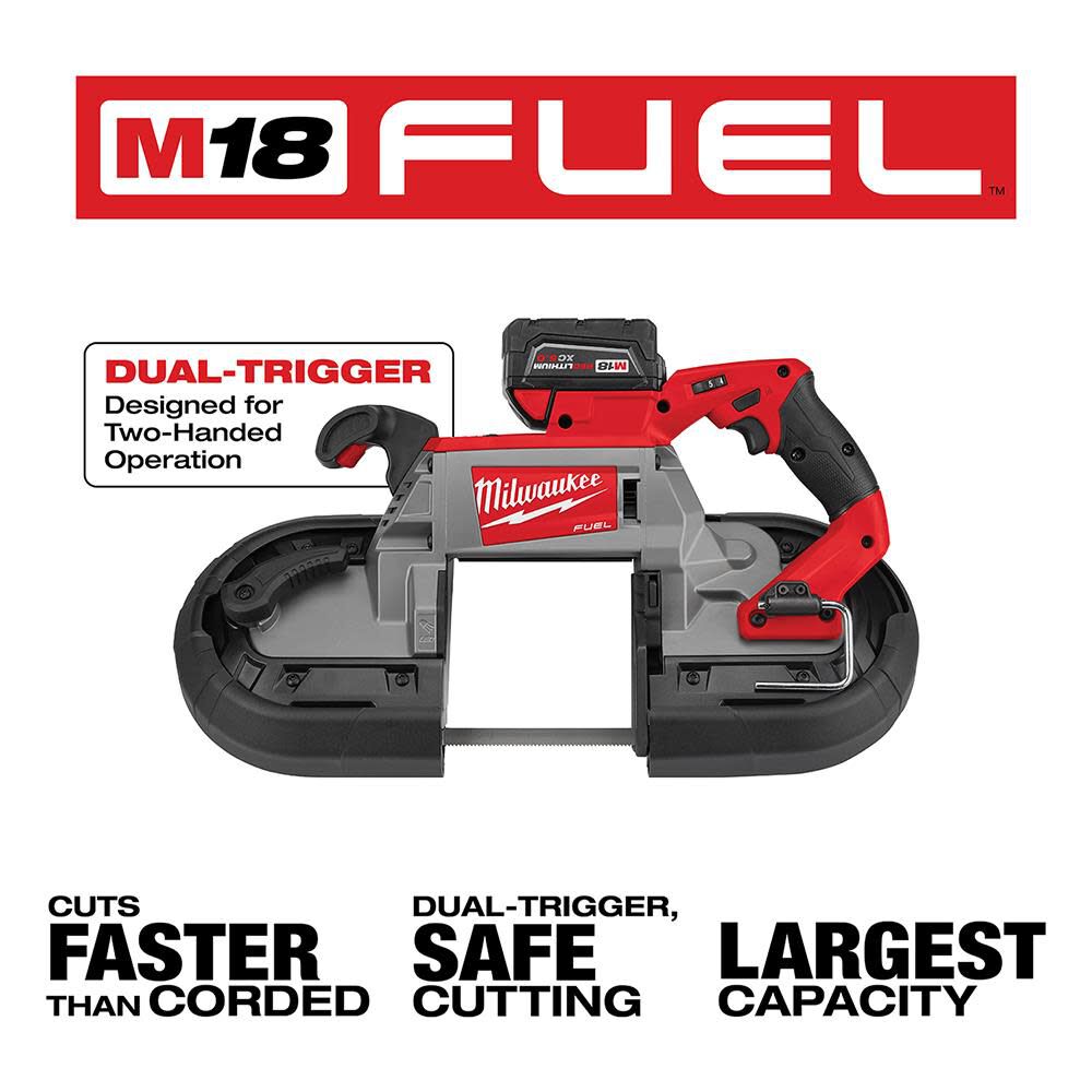 Milwaukee M18 FUEL Deep Cut Dual-Trigger Band Saw Kit 2729S-22 from Milwaukee