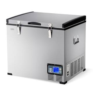 Costway 63-Quart Portable Electric Car Cooler RefrigeratorFreezer Compressor Camping EP23708