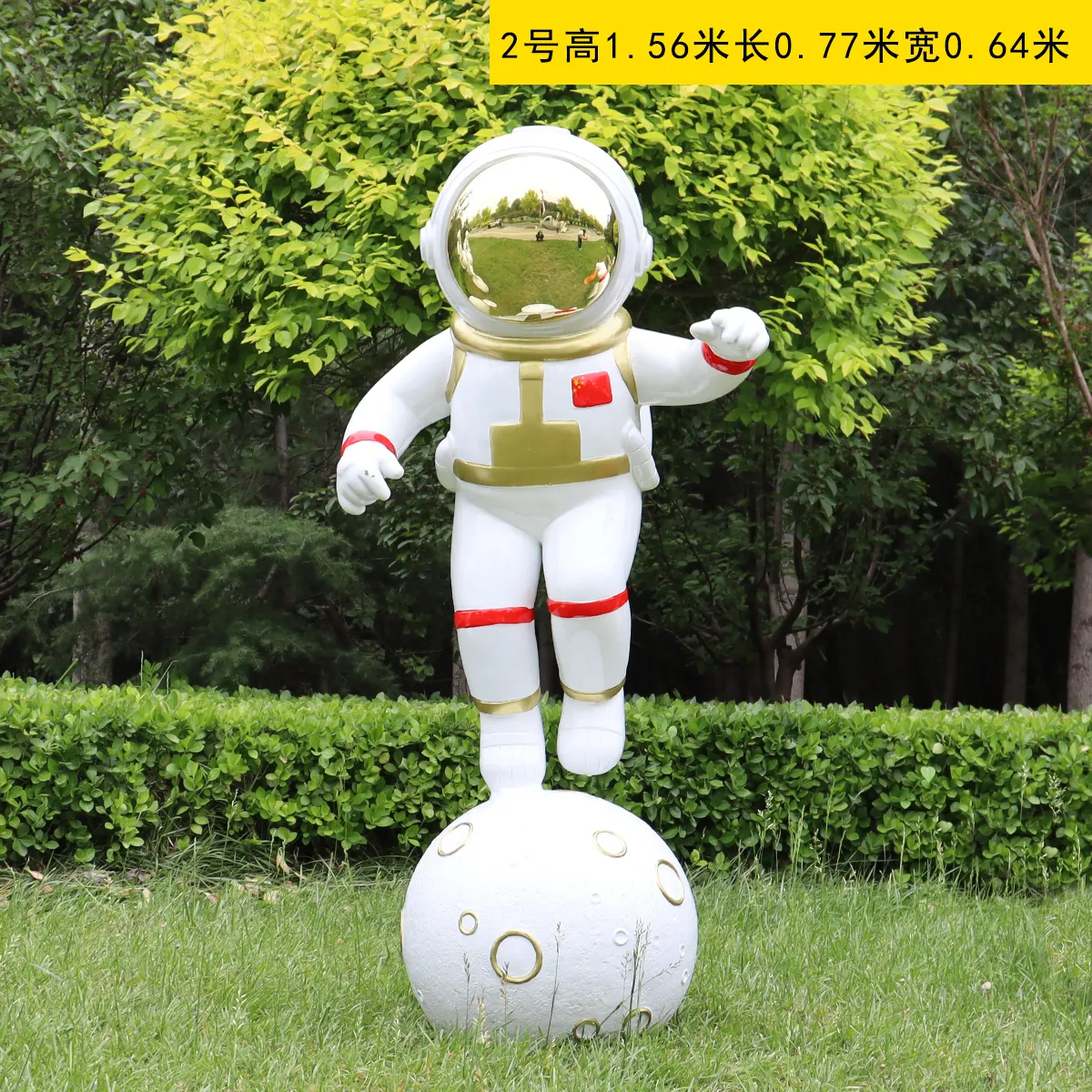 Popular outdoor modern art design statue for decoration life size Factory Directly Supply  3D Astronaut Sculpture