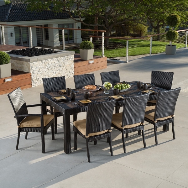 Deco 9 Piece Aluminum Outdoor Patio Dining Set