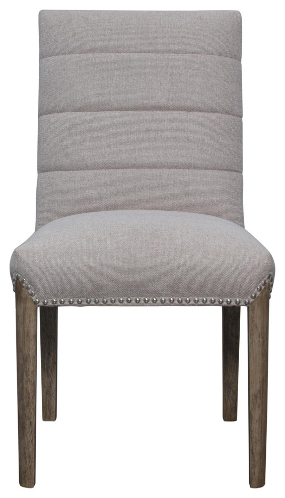 Arzon Fabric Chair Natural Drift Legs  Havana Linen (Set Of 2)   Transitional   Dining Chairs   by Virgil Stanis Design  Houzz