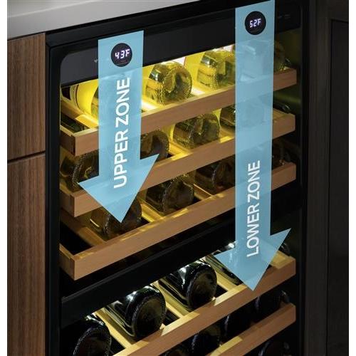 GE Profile 44-Bottle Wine Cooler with Dual Zone PWS06DSPSS