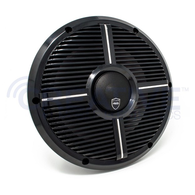 Wet Sounds Revo 10cx Xw b Black Xw Grill 10 Inch Marine High Performance Led Coaxial Speakers pair