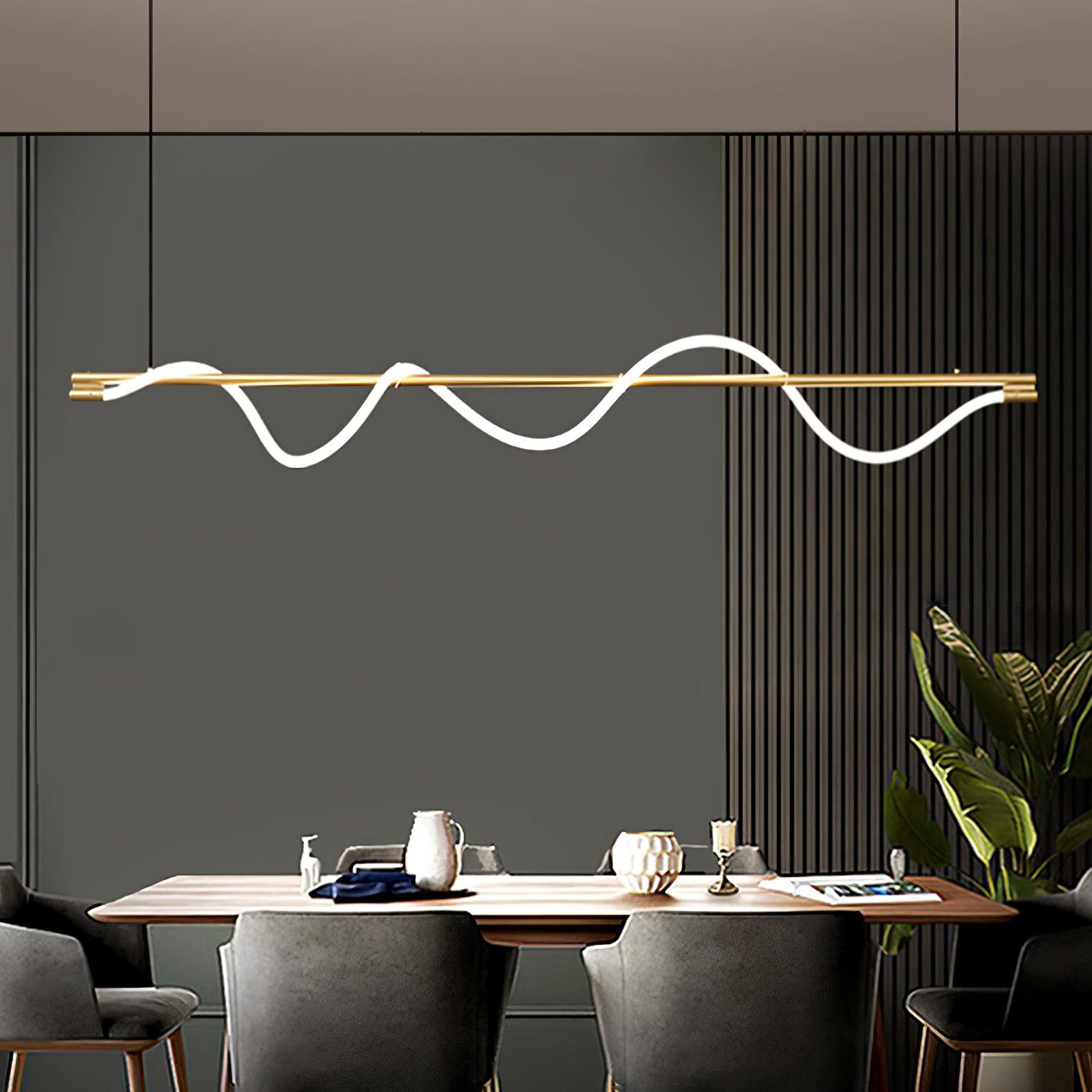 Linear Curve Island Pendant Lamp