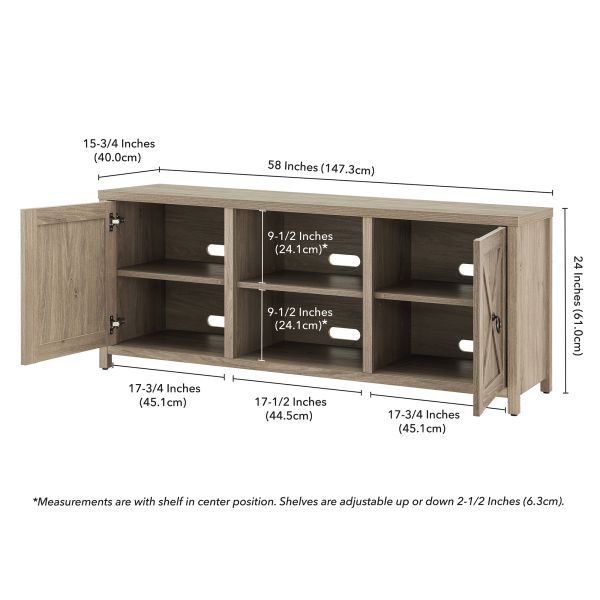 Granger Rectangular TV Stand for TV's up to 65