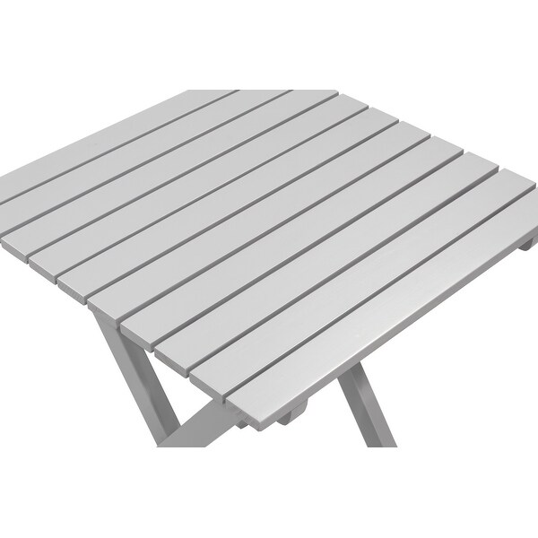 Wood Patio Folding Side Table