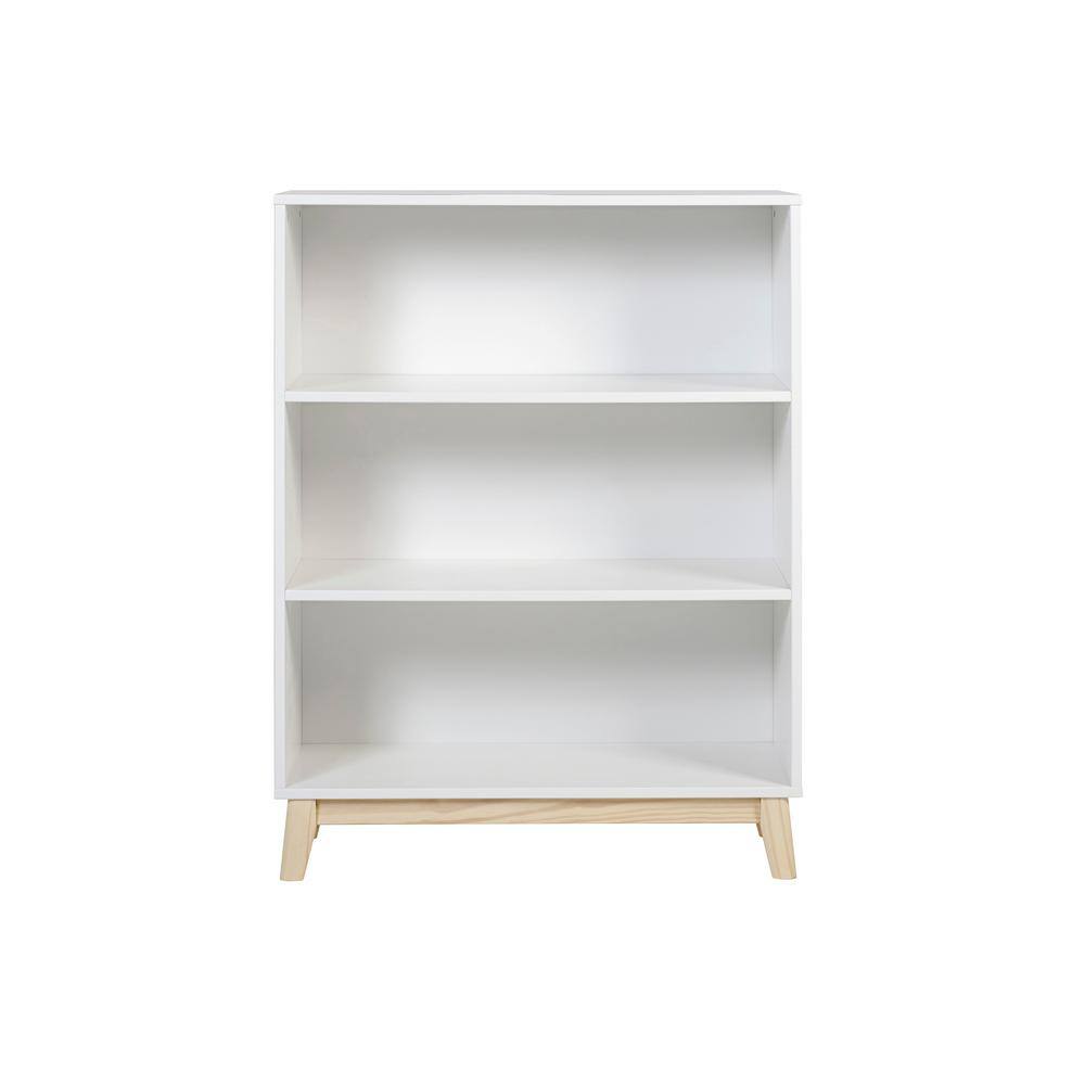 Alaterre Furniture MOD 48 in. H White Tall 3-Shelf Bookcase AJMD0520WH