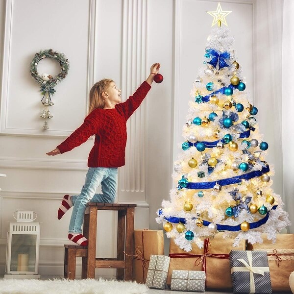 6ft Artificial Christmas Tree with 650 PVC Branch Tips