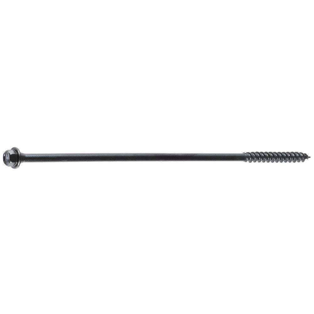 FastenMaster 14 in. x 8 in. External Hex Drive Flange Hex Head Wood Screws (12-Pack) FMTLOK08-12