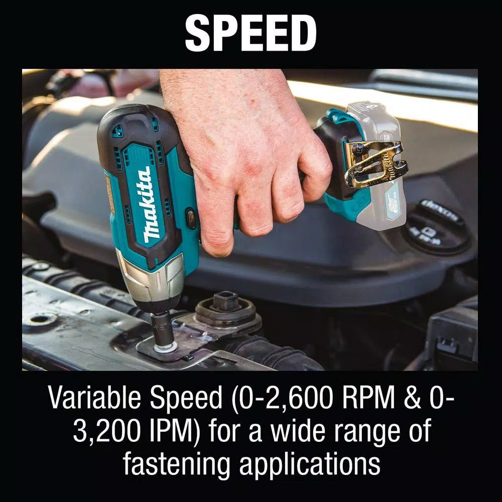 Makita 12-Volt MAX CXT Lithium-Ion Cordless 1/4 in. Sq. Drive Impact Wrench with Bonus 12-Volt MAX CXT Battery Pack 4.0Ah and#8211; XDC Depot