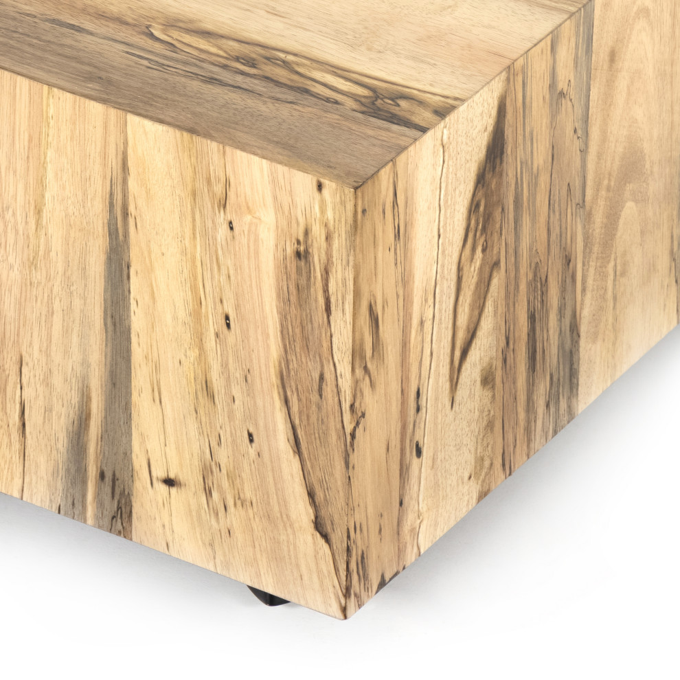 Hudson Rectangle Coffee Table  Spalted   Industrial   Coffee Tables   by Four Hands  Houzz