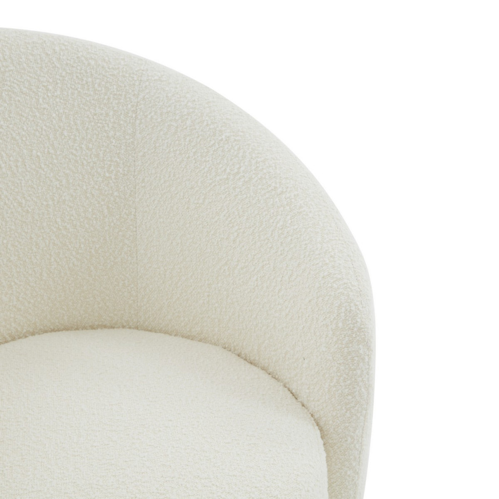 Safavieh Couture Danianna Boucle Accent Chair Ivory   Midcentury   Armchairs And Accent Chairs   by Safavieh  Houzz