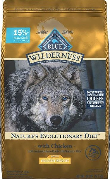 Blue Buffalo Wilderness - Adult Dog Healthy Weight Chicken Recipe Dry