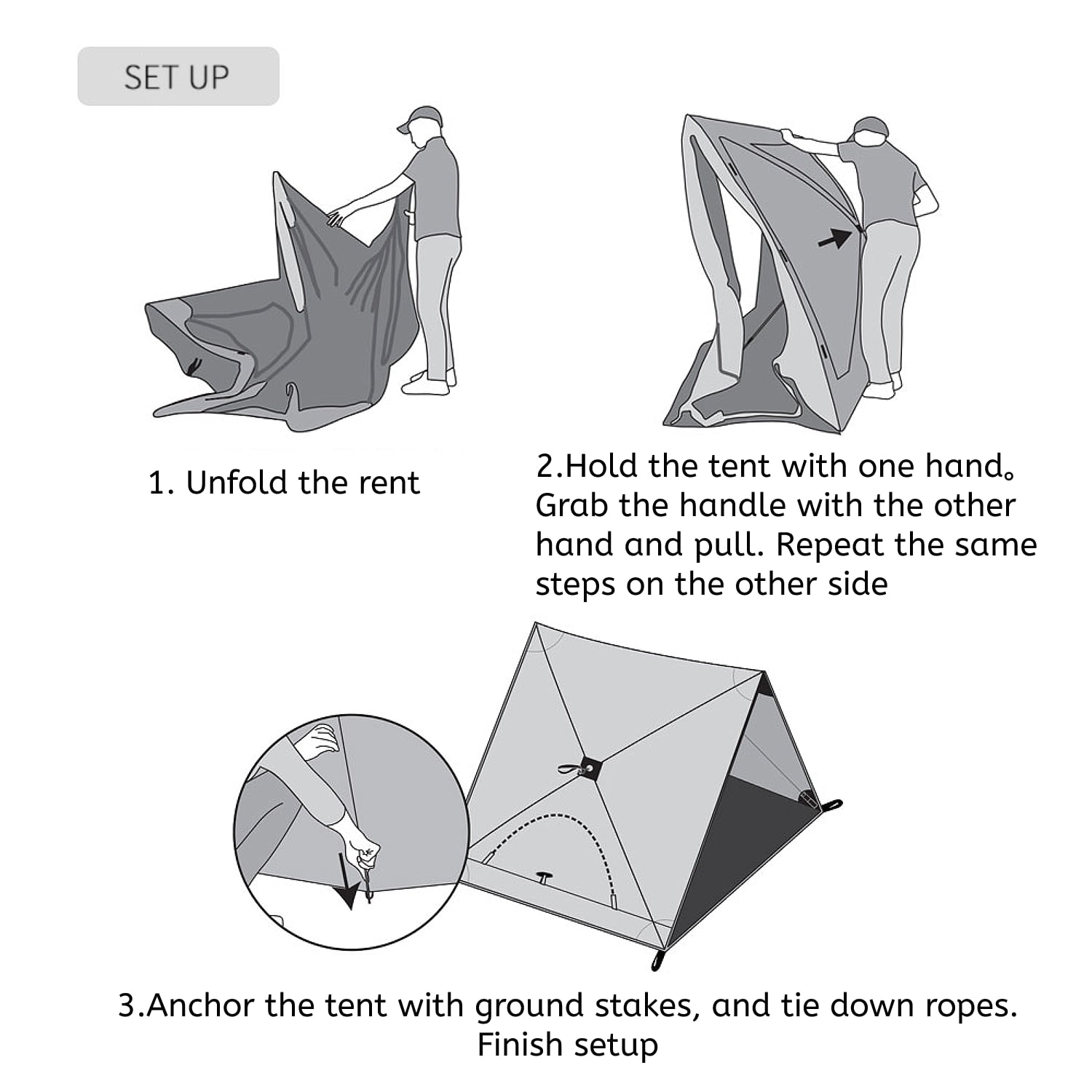 Vivzone 2 Seconds Easy Beach Tent for 2-3 person with UV Protection