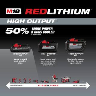 MW M18 18-Volt Lithium-Ion High Output Battery Pack 6.0Ah WHigh Output Battery Pack 3.0Ah 48-11-1865-48-11-1835