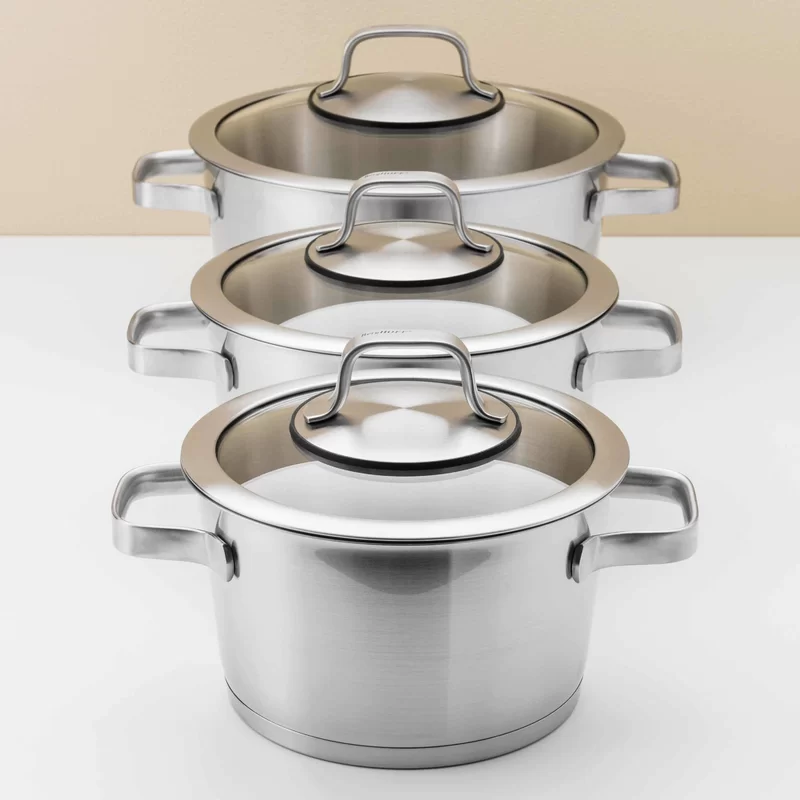 BergHOFF Essentials Manhattan 10-Piece Stainless Steel Cookware Set