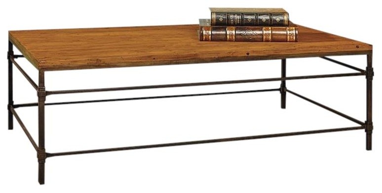 Console Table Port Eliot Olde Pine Wood Gun Metal Iron Rectangular   Industrial   Console Tables   by EuroLuxHome  Houzz