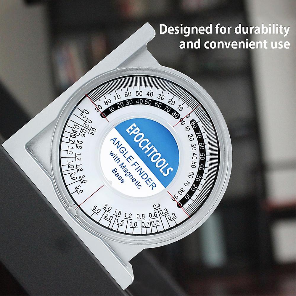 Magnetic Angle Finder Locator Mini Inclinometer Measurement Tool Protractor Tilt Level Meter Dual Level Bubble Back Comparison Table No.236589