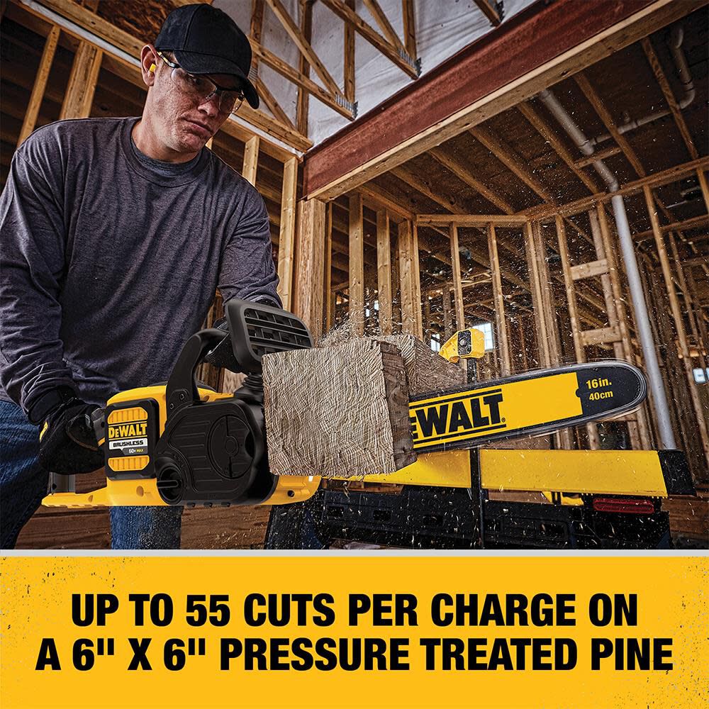 DEWALT FLEXVOLT 60 V MAX* Brushless Chainsaw DCCS670X1 from DEWALT