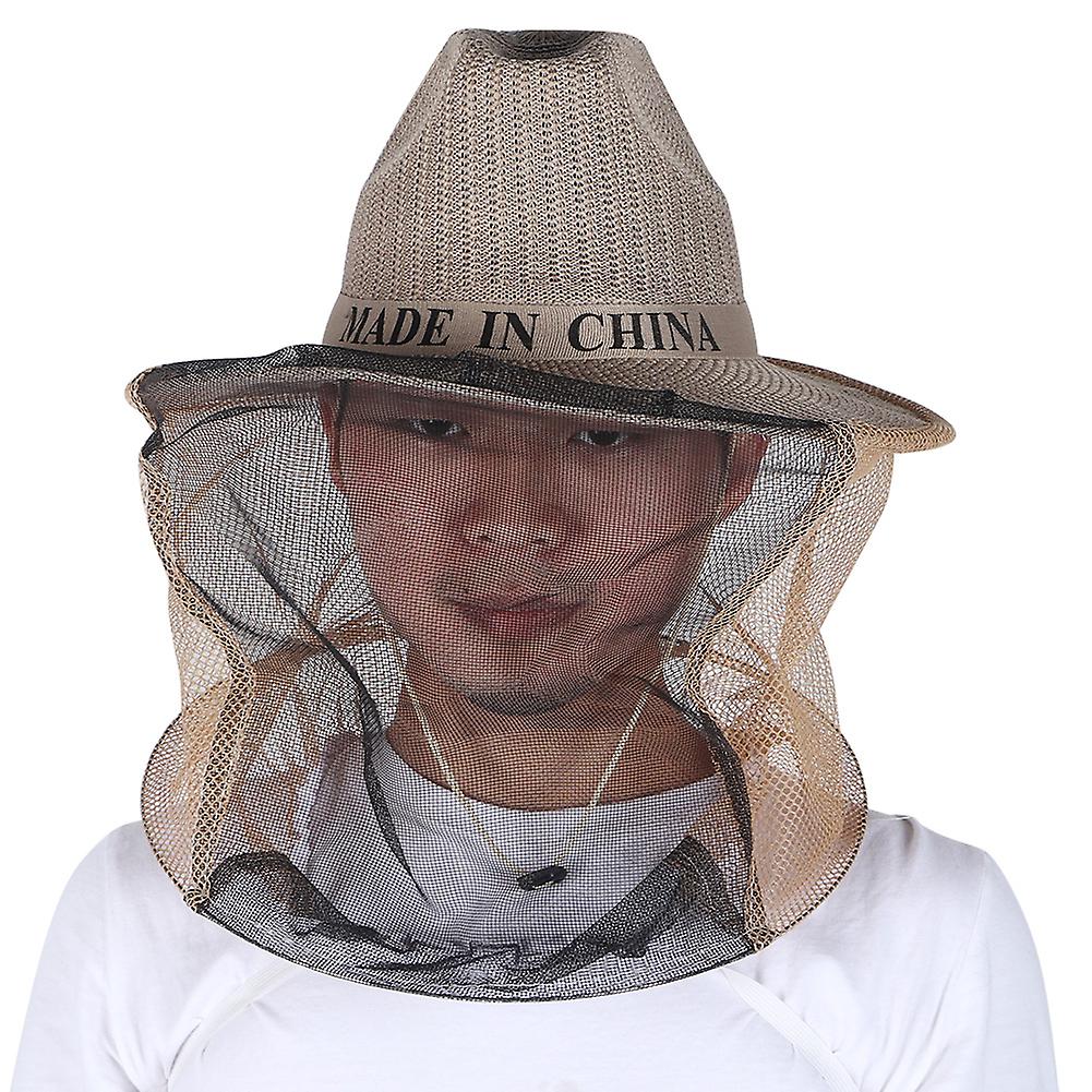 Practical Bee Insect Mesh Face Mask Net Protector Protective Cap Beekeeping Hat