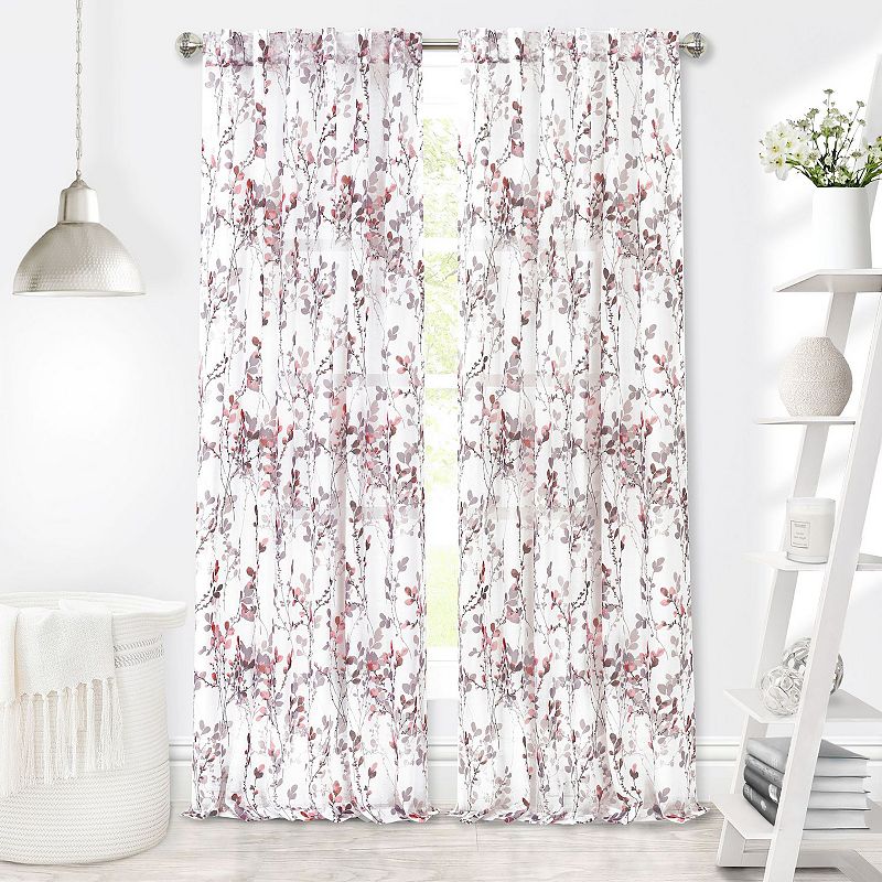 Achim Misty Back Tab Window Curtain Panel