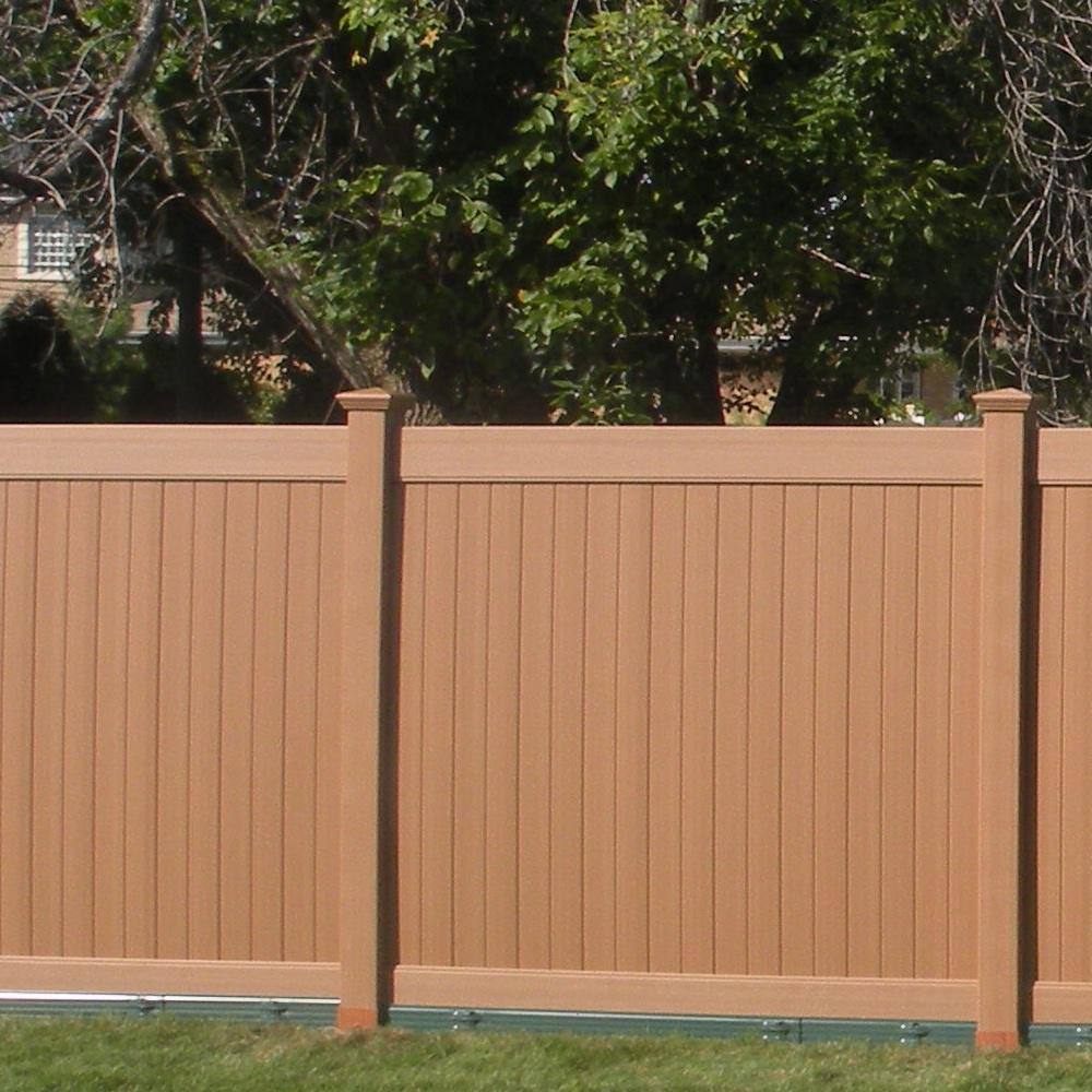 Fence Armor 4 in. L x 4 in. W x 14 ft. H Redwood Fence Post Guard for Wood or Vinyl FA4x4VRWMB