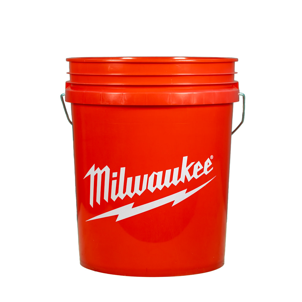 Acme Tools Milwaukee Bucket Red 5 Gallon