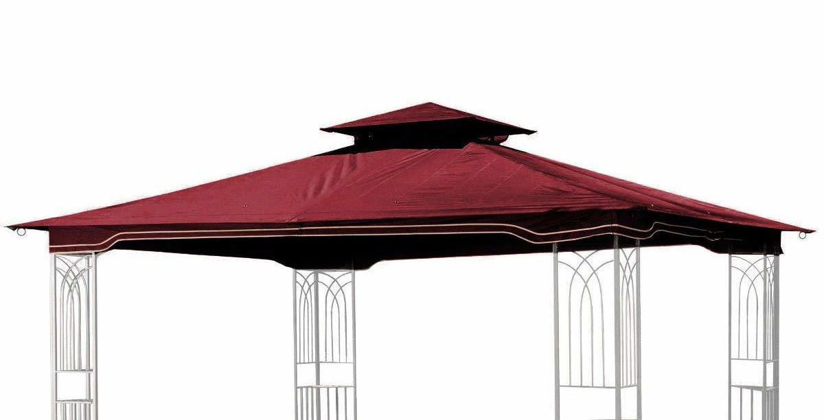 Maroon Replacement Gazebo Canopy for 10 x 12 Regency II Patio Gazebo; Easily Update Your Gazebo