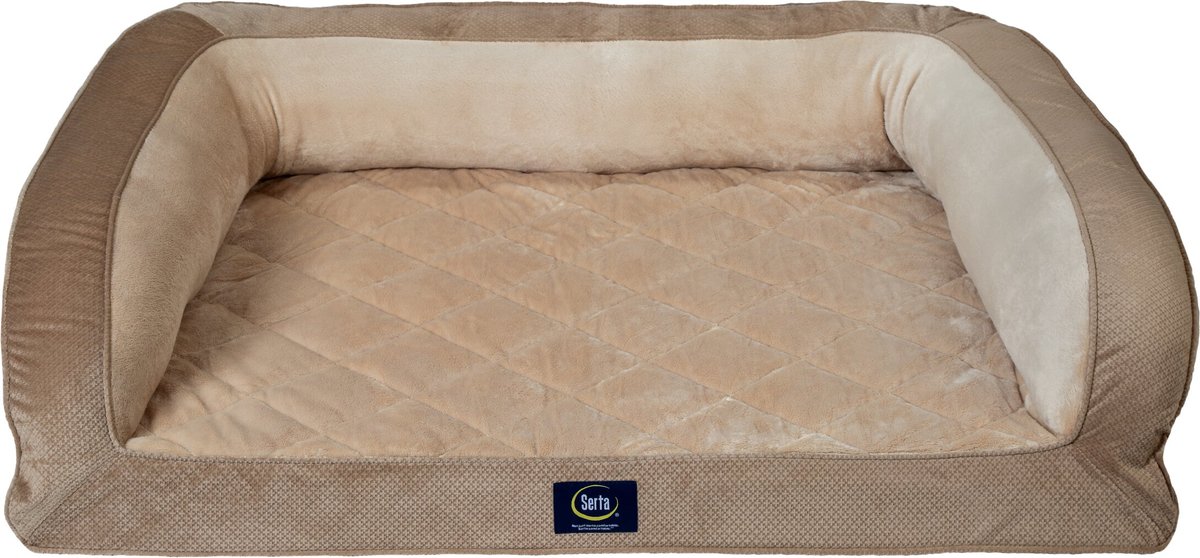 Serta Quilted Couch Cat and Dog Bed， X-Large