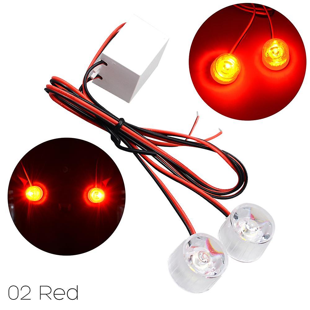 Born Pretty 2pcs Motorcycle Taillight Bright Electrocar Bright Led Flashing Light Brake Lamp Strobe Warning Lights Reverse Backup Lightings