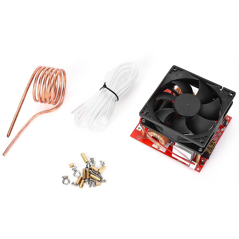 Dc24v-36v 500w Zvs Low Voltage Induction Heating Board Module With Fan and Heating Coil