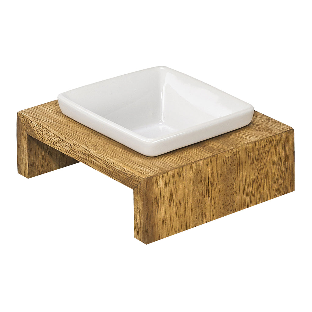 Bowsers Artisan Single Feeder Bamboo Dog Bowl