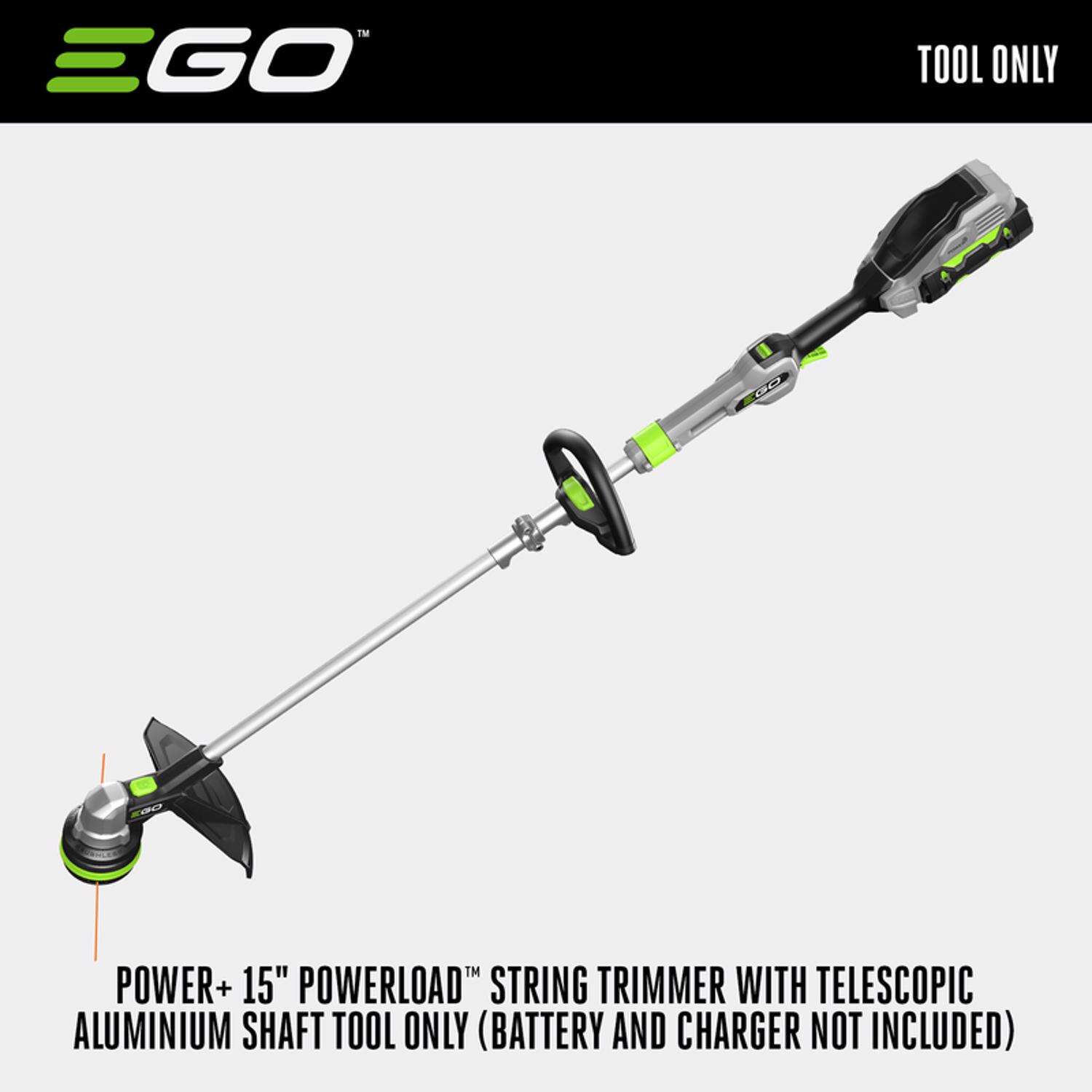 EGO Power+ Powerload ST1510T 15 in. 56 V Battery String Trimmer Tool Only W/ TELESCOPIC SHAFT