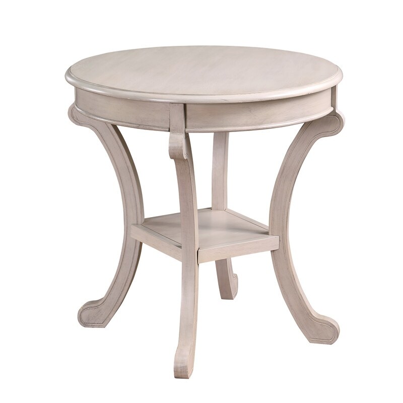 Vermont Accent Table  Side Table Antique Cream