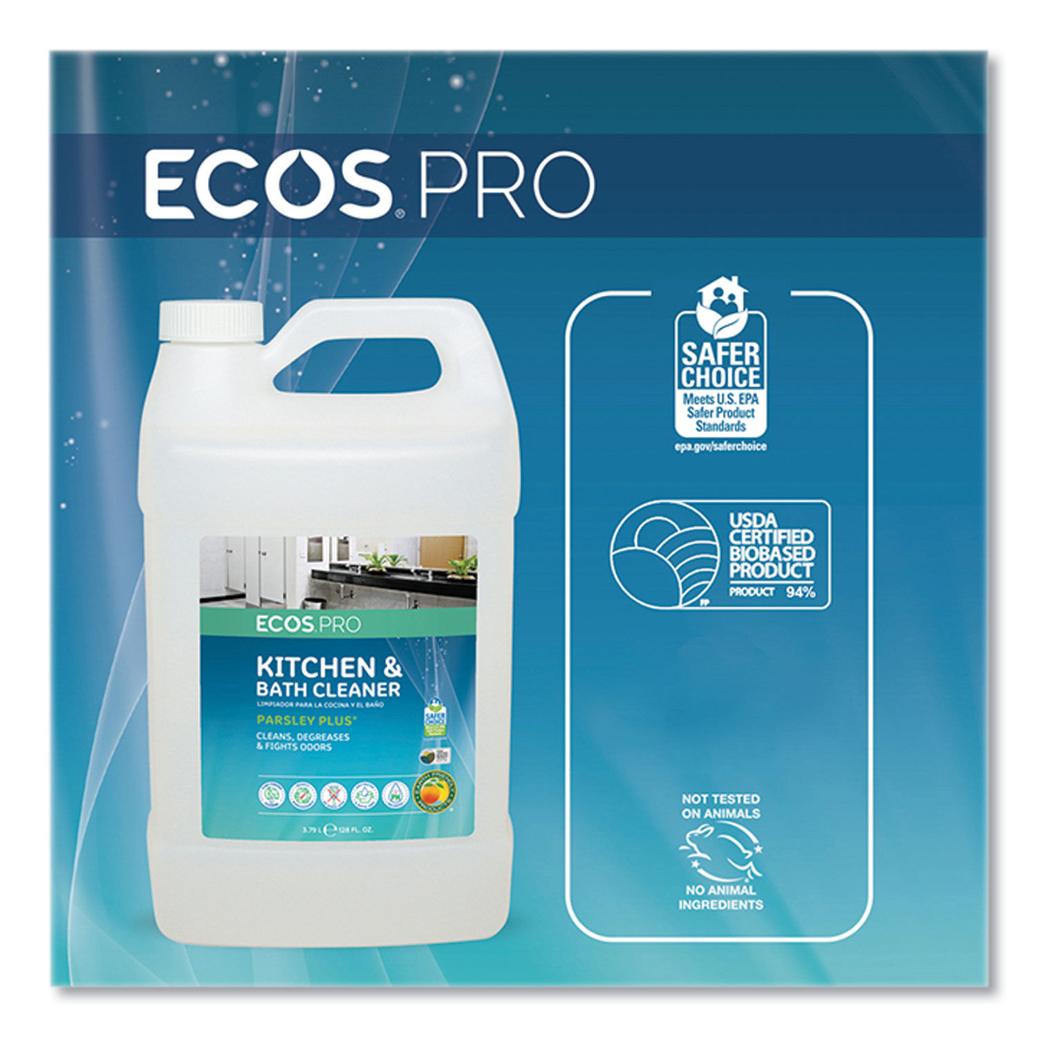 Parsley Plus All-Purpose Kitchen and Bathroom Cleaner by ECOSandreg; PRO EOPPL974604