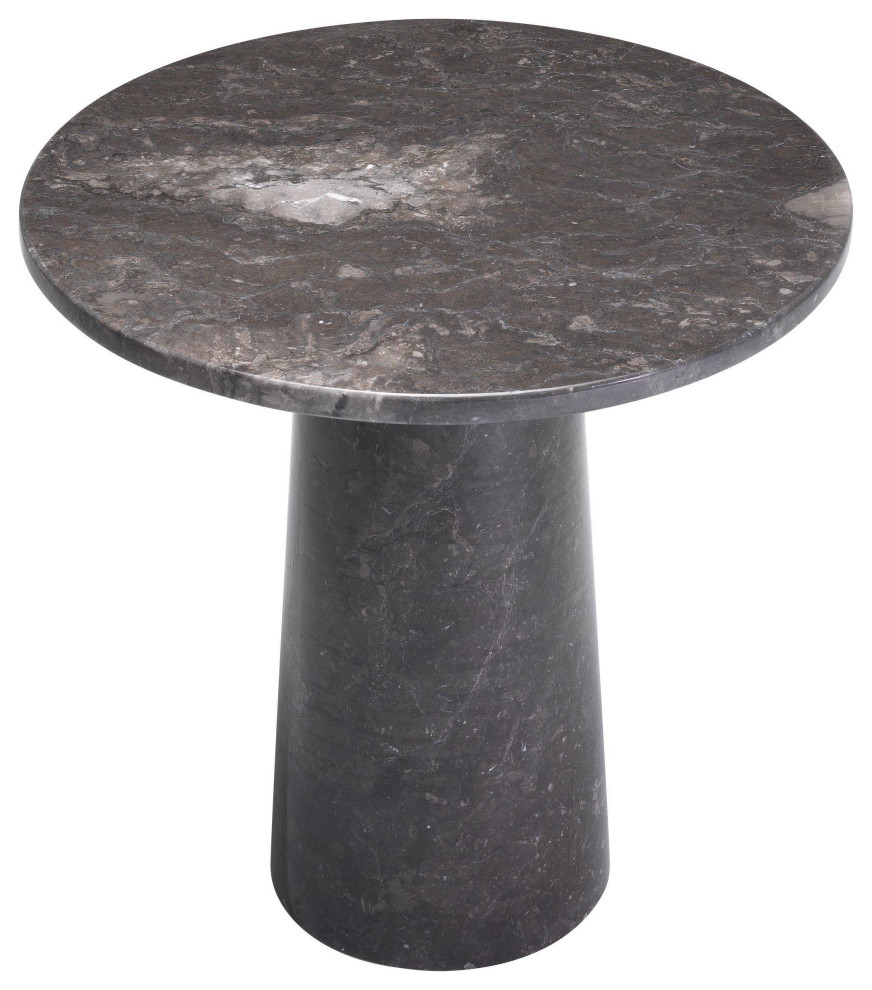 Marble Pedestal Side Table  Eichholtz Terry   Transitional   Side Tables And End Tables   by Oroa   Distinctive Furniture  Houzz